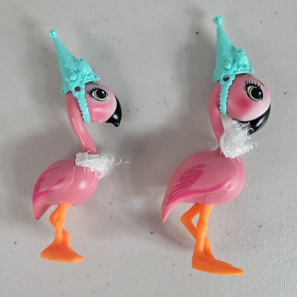 Enchantimals Let's Flamingle Party Replacements Fanci Flamingo Swash 7 PCS 2016 - Picture 4 of 8
